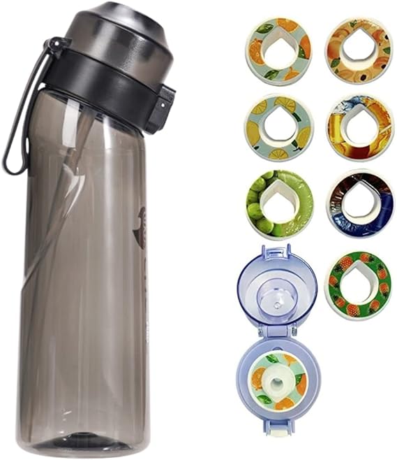 Alpha Fit Flavored Water Bottle, Air Water Bottle with Flavor Pods