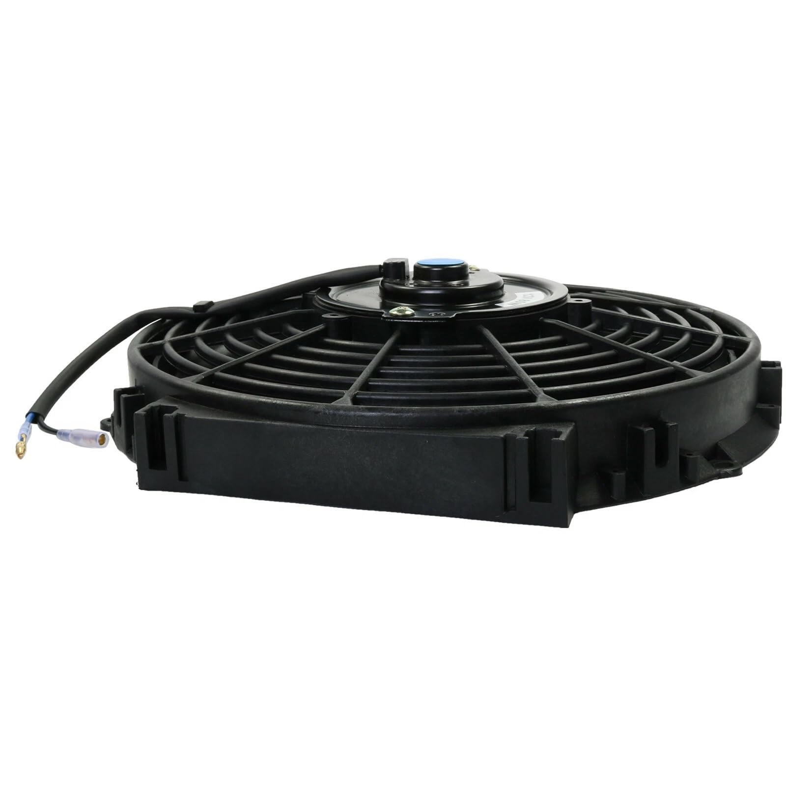 Ventilateur Électrique Universel pour Radiateur de Voiture 25cm 10 pouces 12V 80W 953m³/h Ventilateur de Radiateur Silencieux Pales Courbées Système de Refroidissement de Voiture Moto Bateau VTT