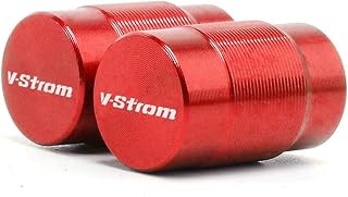 Motorcycle Swingarm Slider Spools Wheel Tire Valve Caps for Suzuki V-Strom 650 DL650 2004-2018 2019 Anti-Fall Frame Sliders (Color : Tires Red)