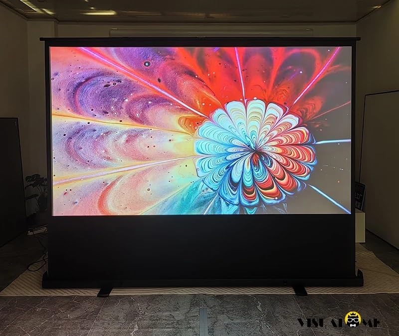 Pantalla de proyección portátil 60 pulgadas con soporte miniatura 2