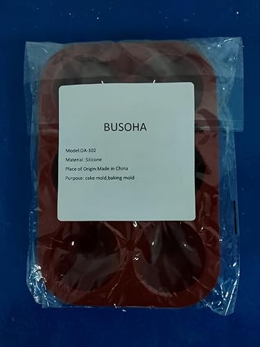 Miniatura 7 de BUSOHA Moldes de silicona para chocolate, paquete de 3 moldes de silicona para hornear pasteles de 6 cavidades, molde mediano para hornear