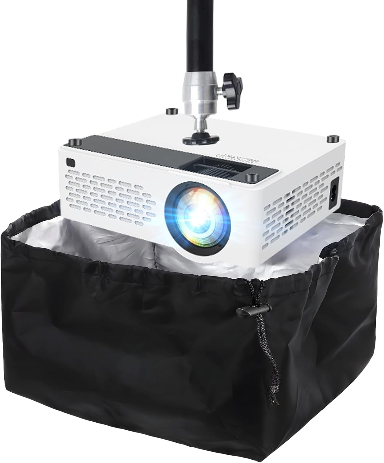 2-Be-Best Waterproof Projector Cover, Ceiling Mount Compatible, UV-Resistant Oxford Fabric, 9.4" x 7.6" x 7" Dust Cover for Home Theater & Outdoor Use