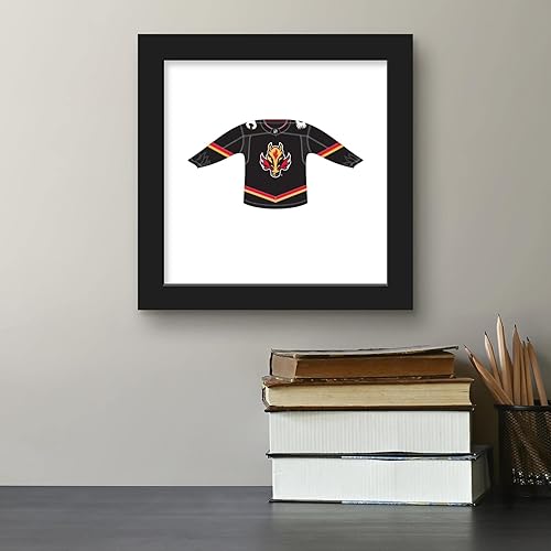 Vista 16 de Trends International Gallery Pops NHL - Calgary Flames - Third Uniform Front Canvas Wall Art Wall Poster, 12.00" x 12.00", Stretched Canvas