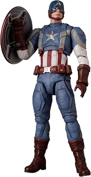 MAFEX No. 220 CAPTAIN AMERICA (Classic Suit) Total Height Approx. 6.3 inches (160 mm), Non-scale, Painted Action Figure
