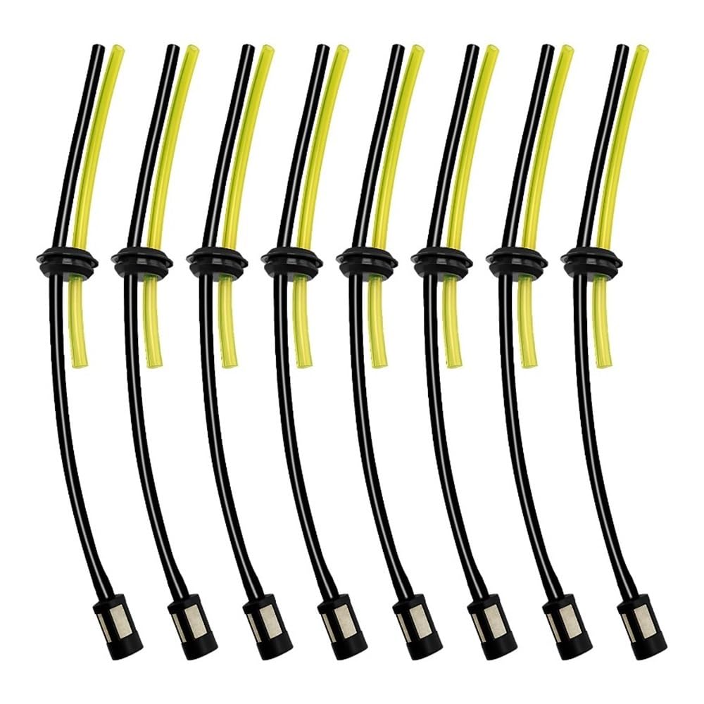 Juego de 12 Piezas de mangueras de Combustible, Tubo de Combustible de 30 cm, Bombilla de cebado, bujía Apta for cortacésped, Lavadora, cortacésped, Motosierra(D)