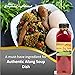 HATF's Shepherd's Natural Red Palm Oil 2 Liters / 67.628 fl. oz (4 bottles x 500 ml) - All natural (nothing added), Virgin, and Nutrient-Dense for Healthy Cooking, Skincare & Hair Care Routines.