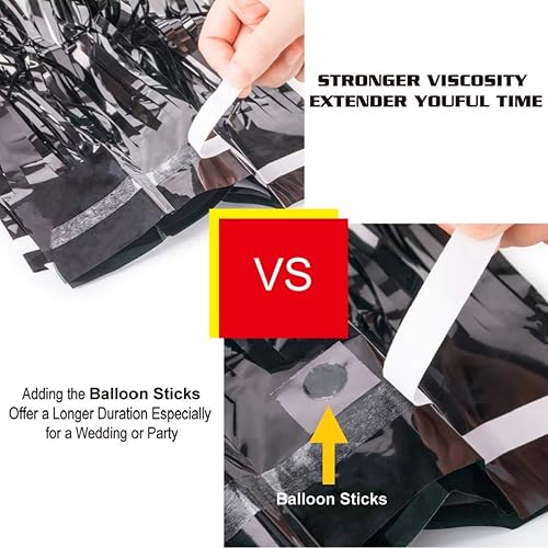 Miniatura 3 de Cortinas de flecos de papel de aluminio de 3.3 x 9.8 pies, decoración de fiesta, cortina de fondo láser de oropel metálico, cortinas para decoración