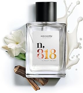 Noteworthy n,818 Almost Friday Eau De Parfum – Jasmine, Milk, Rosewood | Sophisticated, Warm Fragrance for Any Occasion | Long-lasting Unisex Perfume for Women & Men (100ml)