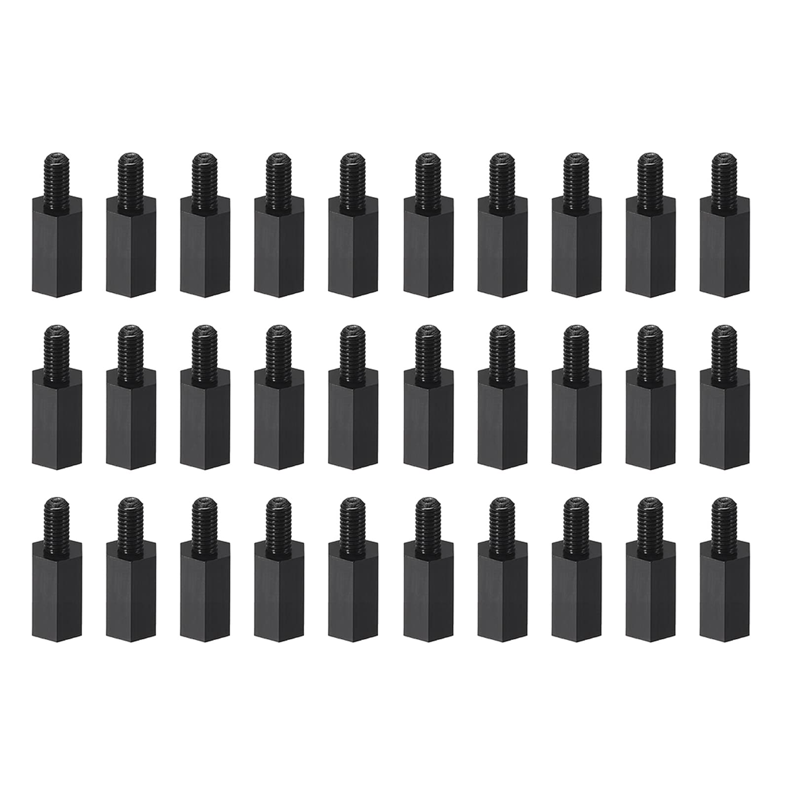 YOKIVE 30 Pcs M3 Standoff Screws, Nylon Hex PCB Standoffs with High Insulation Effect, Keep Height Consistent