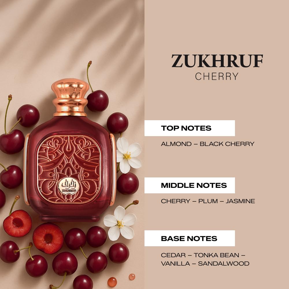 香水(女性用) Zimaya Zukhruf Cherry Amazon.com : zimaya Zukhruf Cherry Pour Femme Eau De Parfum, 3.4