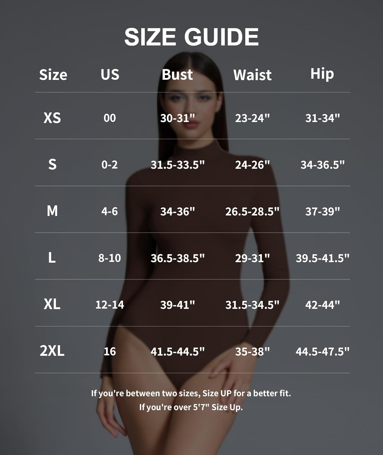 Women’s Mock Turtleneck Bodysuit Long Sleeve, Double lined Body suit Top Suitable for Going out - Image 6