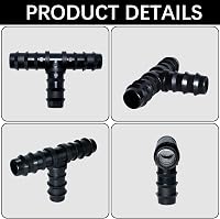 RYXZEN T-csatlakozó 1/2" locsolócső 16mm csepegtetéshez 20db 3