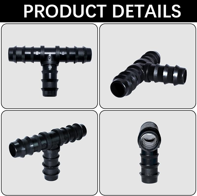 RYXZEN T-csatlakozó 1/2" locsolócső 16mm csepegtetéshez 20db