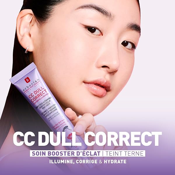 Erborian - CC Dull Correct - Soin Perfecteur Automatique de Teint - à Base de Centella Asiatica - Booster d’Eclat Illuminateur, Peau Unifiée - Crème Visage - Produit Coréen - 2