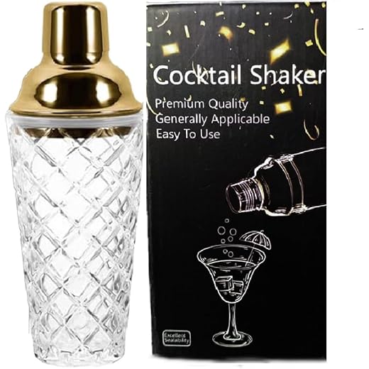Melbify Cocktail Shaker Glass 400ml 400 ML