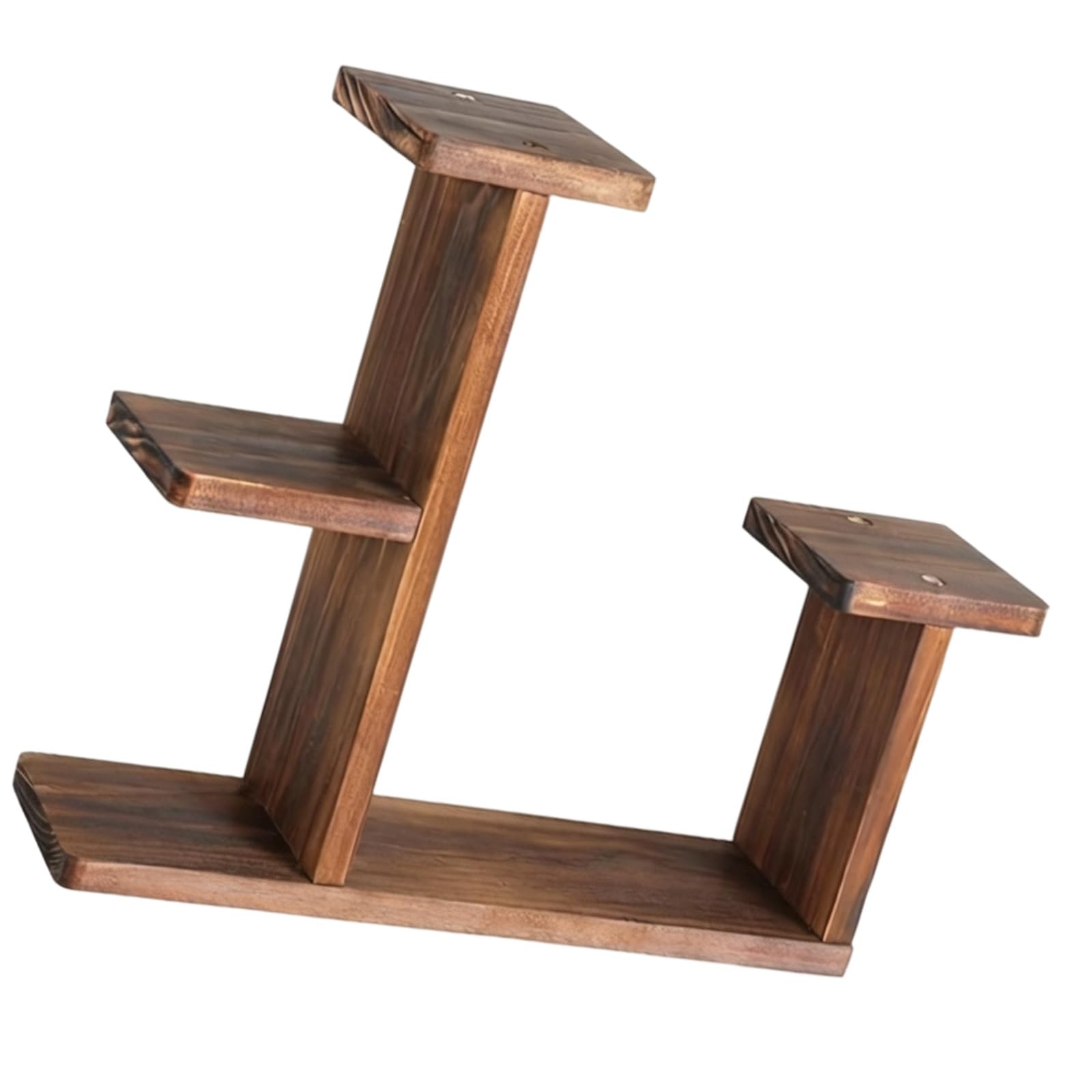 Xjdzineq Compact Plant Pots Display Stands Wood Tabletop Shelf Tiered Flower Rack for Living Room Desk Balcony Study and Window Flower Pots Stand