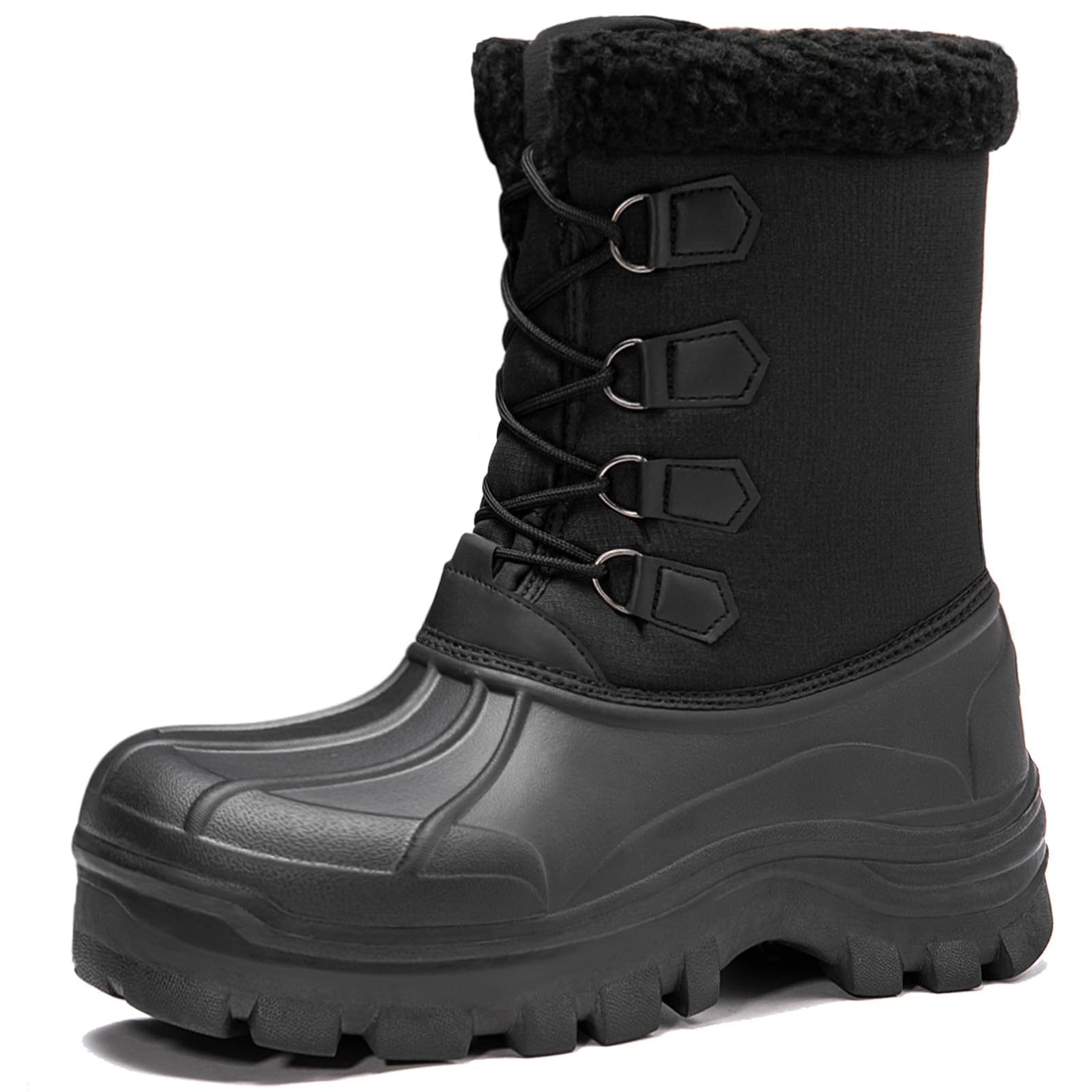 [NEARDREAM] スノーブーツ メンズ レディース スノーシューズ 防寒 雪 冬用 トレッキングシューズ 登山 靴 ボア 裏起毛 ハイカット アウトドア 防滑 軽量 22.0-28.0
