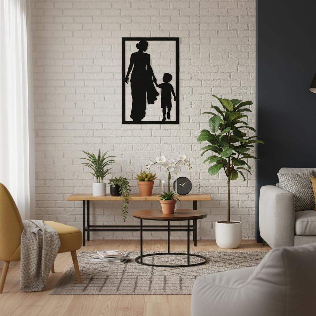 Marave Mother and Son Wall Art 18x12 Inch | Emotional Gift for Mom | wall décor item for living room | Birthday Gift | gift for mom | decorative gift for mothers-image-34