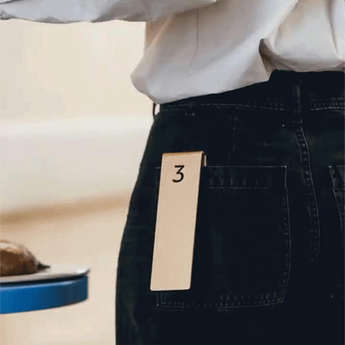 Double Sided Table Numbers Iron Art Table Signs for Wedding,Table Number Plate Best for Banquets Cafés Restaurants Hotel(Gold 9)