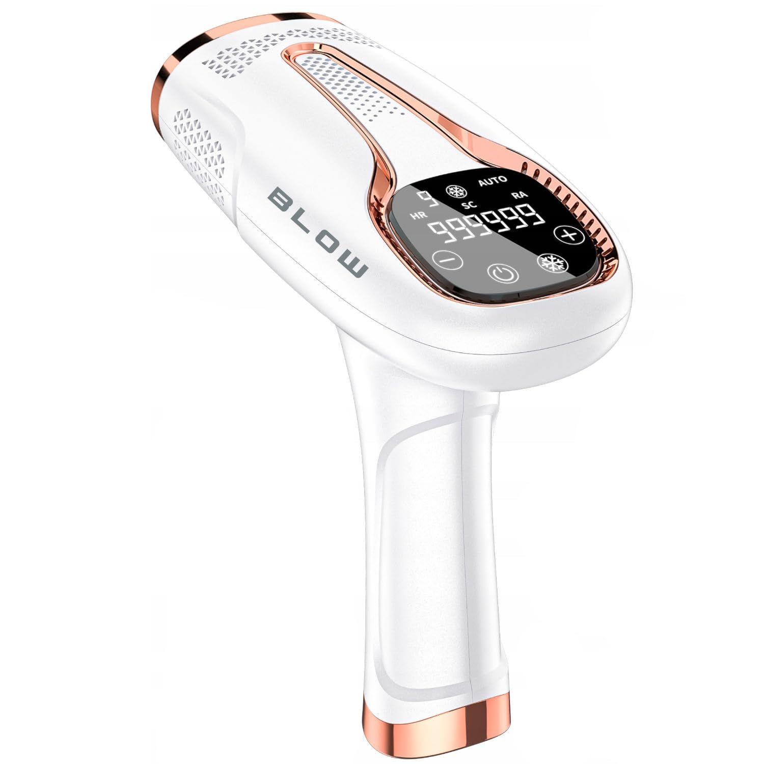 Depilator BLOW Ice Cool IPL – 9 poziomów intensywności, technologia światła pulsacyjnego, trwałe usuwanie włosów, 1 000 000 impulsów, chłodzenie do -6°C, filtr UV, tryb automatyczny