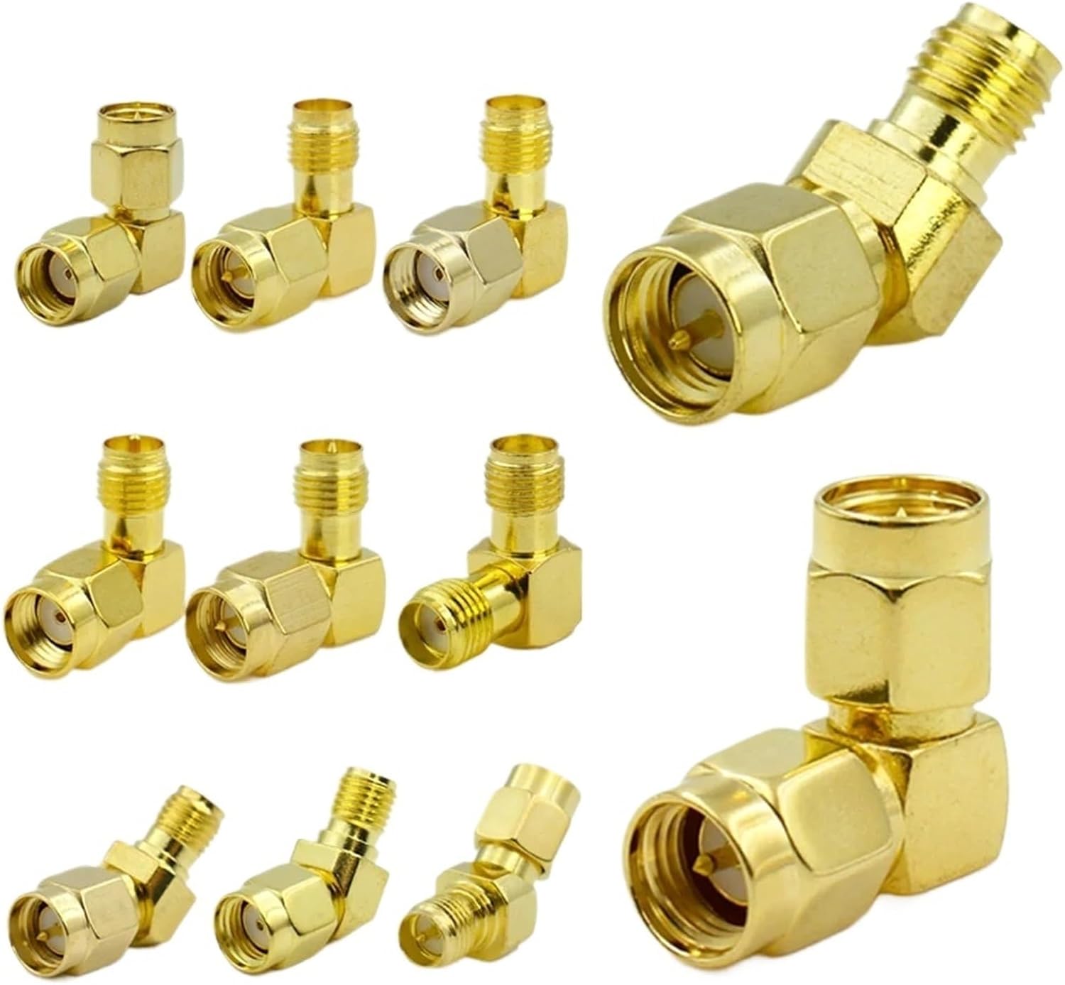 SMA Male to Female Connector 45 90 Degree Coax Coaxial to Adapter(Type5)