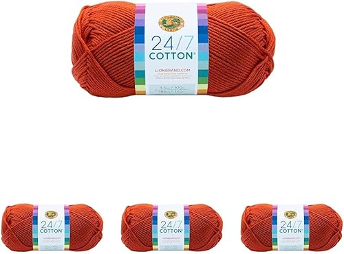 Vista 77 de (1 madeja) Hilo de algodón 24/7, terracota