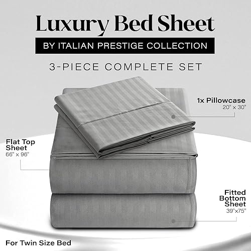 Vista 79 de Elaine Karen Juego de sábanas Queen – Sábanas de 4 piezas a rayas tamaño Queen – Juego de sábanas de bolsillo profundo suave y refrescante – Ropa