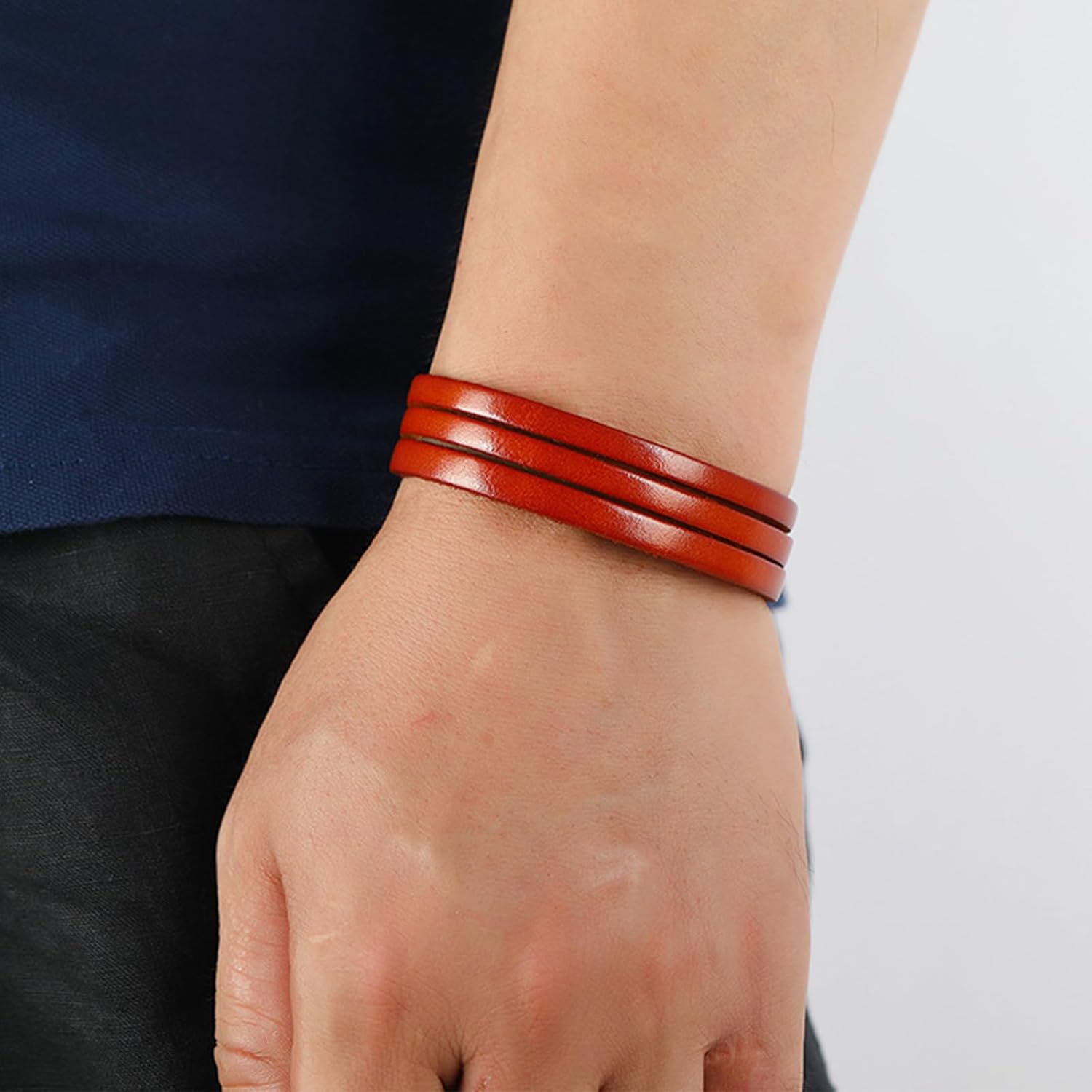 Long tiantian Leather Wrap Bracelets for Women Layered Boho Bracelet Women's Cuff Bracelets Western Jewelry Birthday Christmas Gifts Stocking Stuffers - Image 2