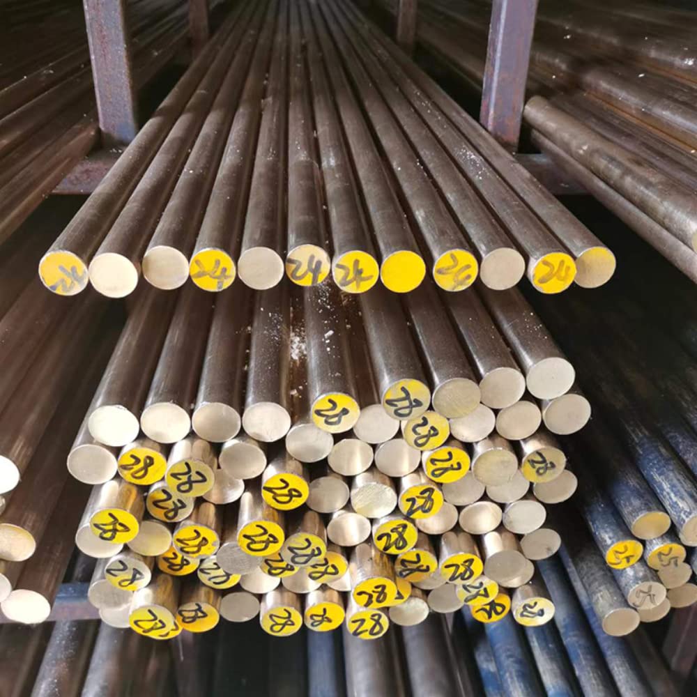 Rod in ottone tondo in metallo solido (OD 12mm/0,47 "-60mm/2,36") Rod in rame per la lavorazione del metallo Lunghezza 2,93 "5,9" 7,87 "9,84" 12" (150MM/5.9"Length,35mm)
