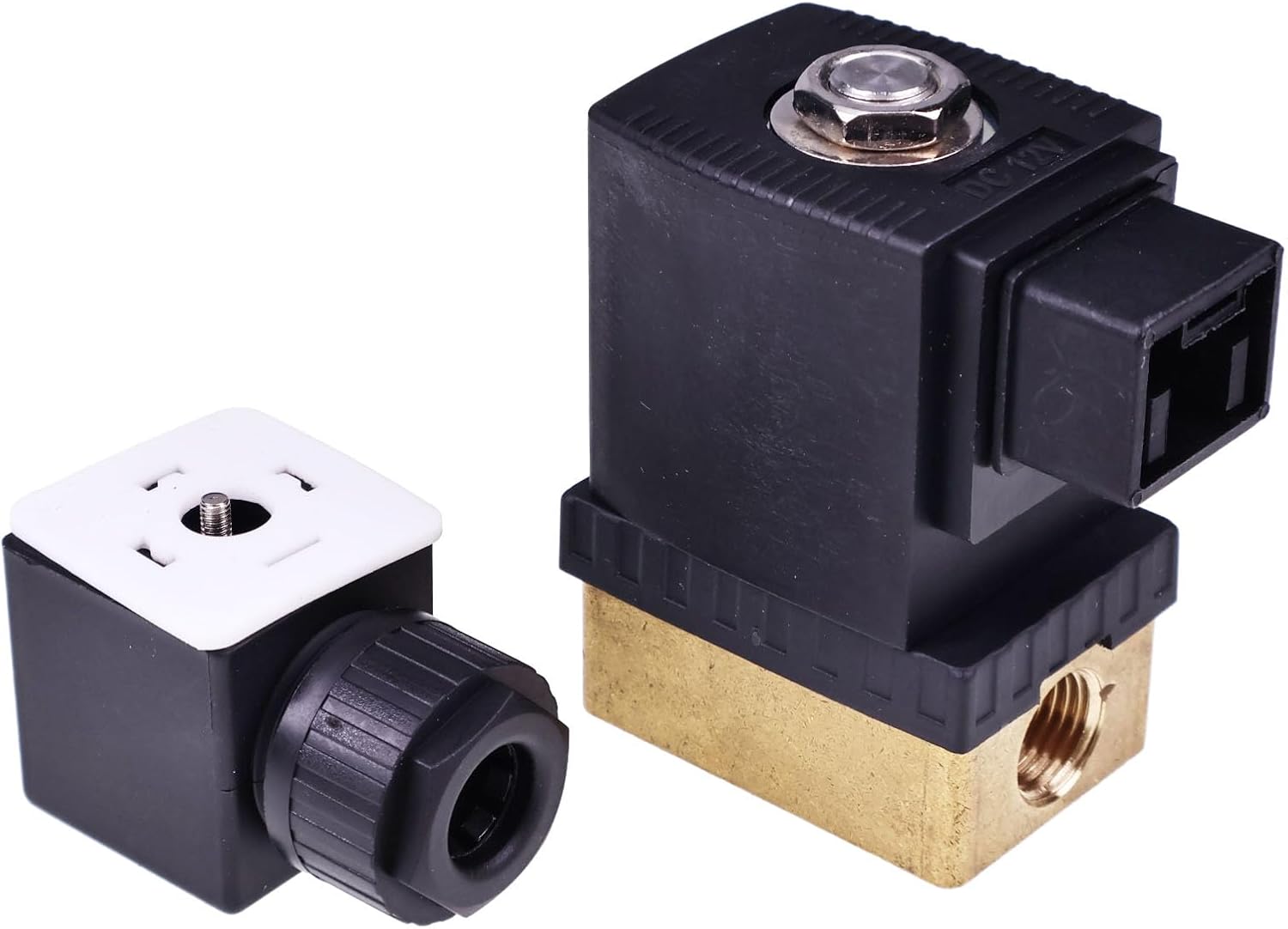 ZTUOAUMA 12V DC 5mm Orific Fuel Solenoid 0F4481 Compatible with Generac Generators Engines