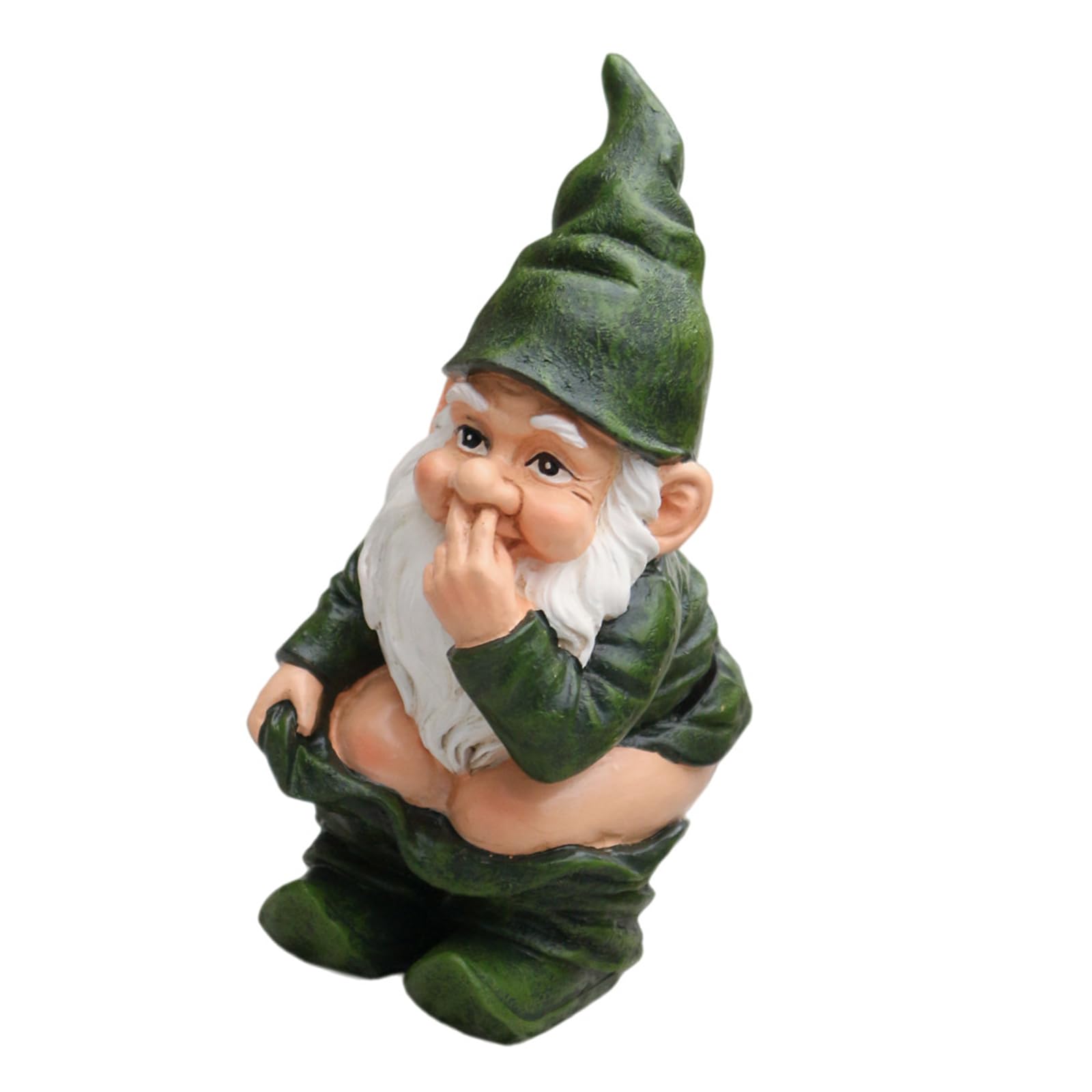 Msioytog Unique Garden Ornament with Pooping Dwarf Design to Brighten Yard and Bring Laughter Defecating Dwarf Sculpture Unique Garden Ornament