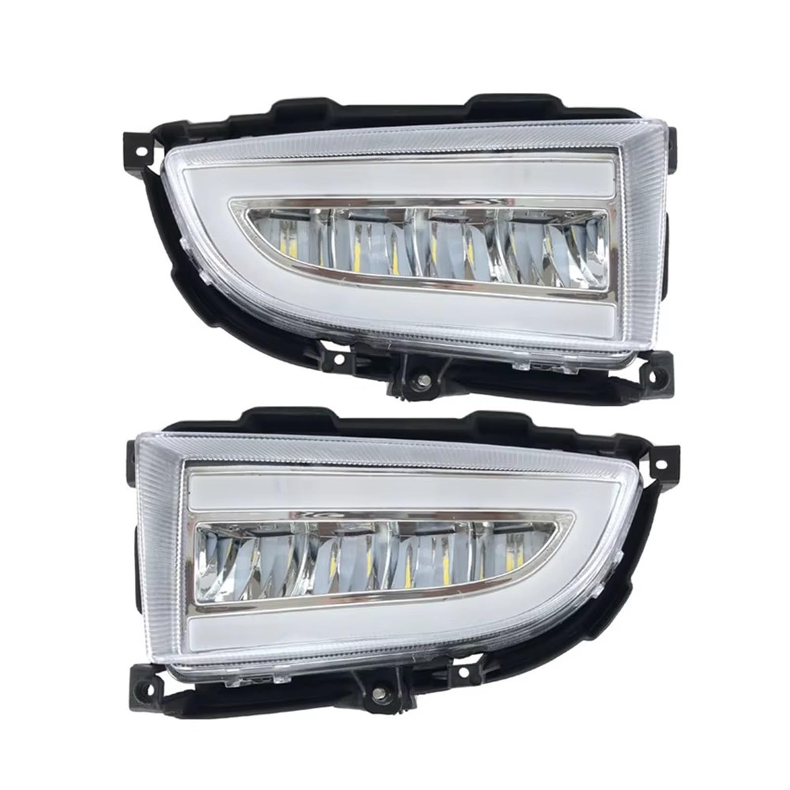 Evita multas con DRL LED Mitsubishi Lancer 2004-2006 luz diurna parachoques 7