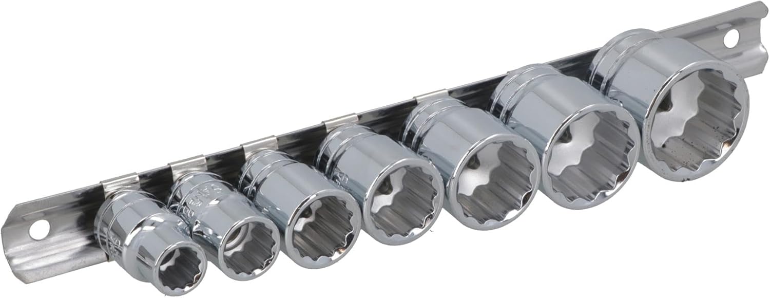 Whitworth/BSF/BSW 3/8" drive shallow sockets 7pc set 1/8"-1/2" bi hex LSR29