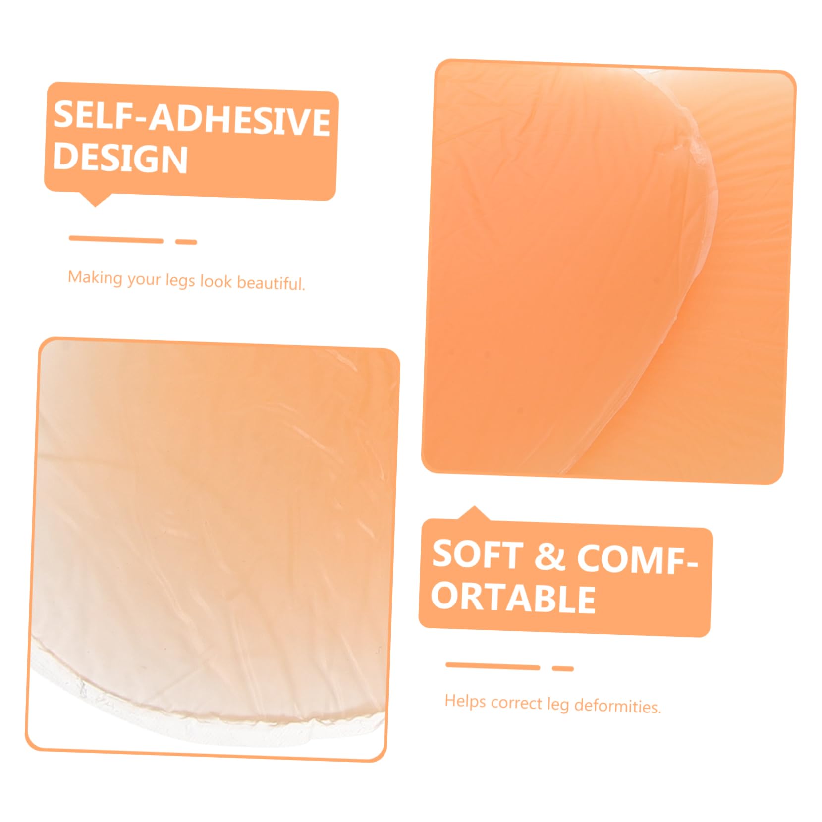 PartyKindom Calf Pad for Women Anti-allergic Soft Silicone Leg Corrector for Leg Straightening and Posture Improvement