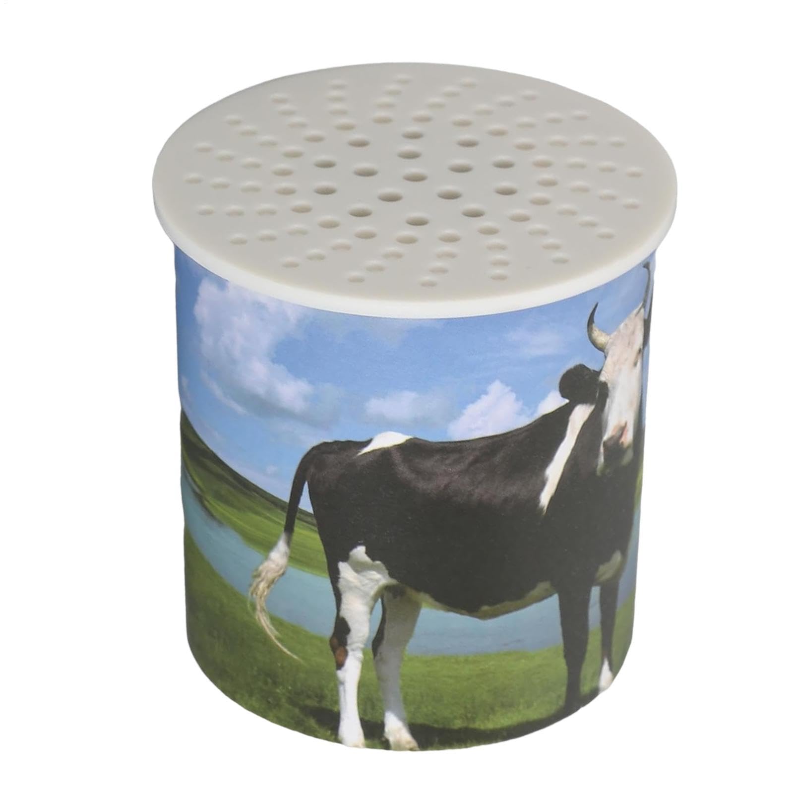 Cow Sound Machine - Realistic Inverted Moo Box, Mechanical Voice Simulation Device, Classic Farm Animal Noise Maker, Traditional Tin Can Acoustic Toy, Nostalgic Entertainment Accessory for Educational