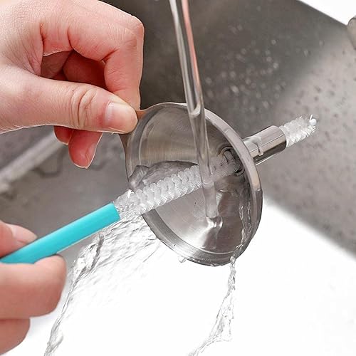 Miniatura 4 de Cepillo de limpieza portátil, artefacto de raíz, boca de flor, herramienta de limpieza para el hogar, N8W6, cepillo de pajilla, tetera para kit de