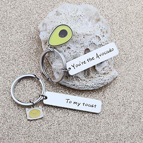 CHOORO Anniversary Couple Gifts You are The Avocado to My Toast Keychain Set Best Friend Gift Ideas Gift For Boyfriend4