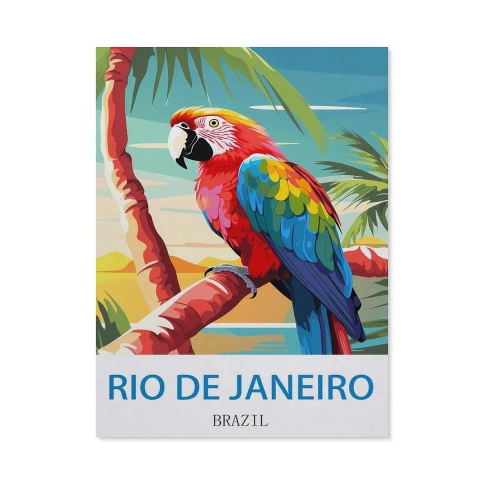 BEAYODKP Rio De Janeiro Brazil，Diamond Painting Kits for Adults - 5D Diamond Painting Kit Full Drill, Diamond Art Kits for Home Wall Decor（40 x 50 cm/15.74 x 19.68 inches）-CK54