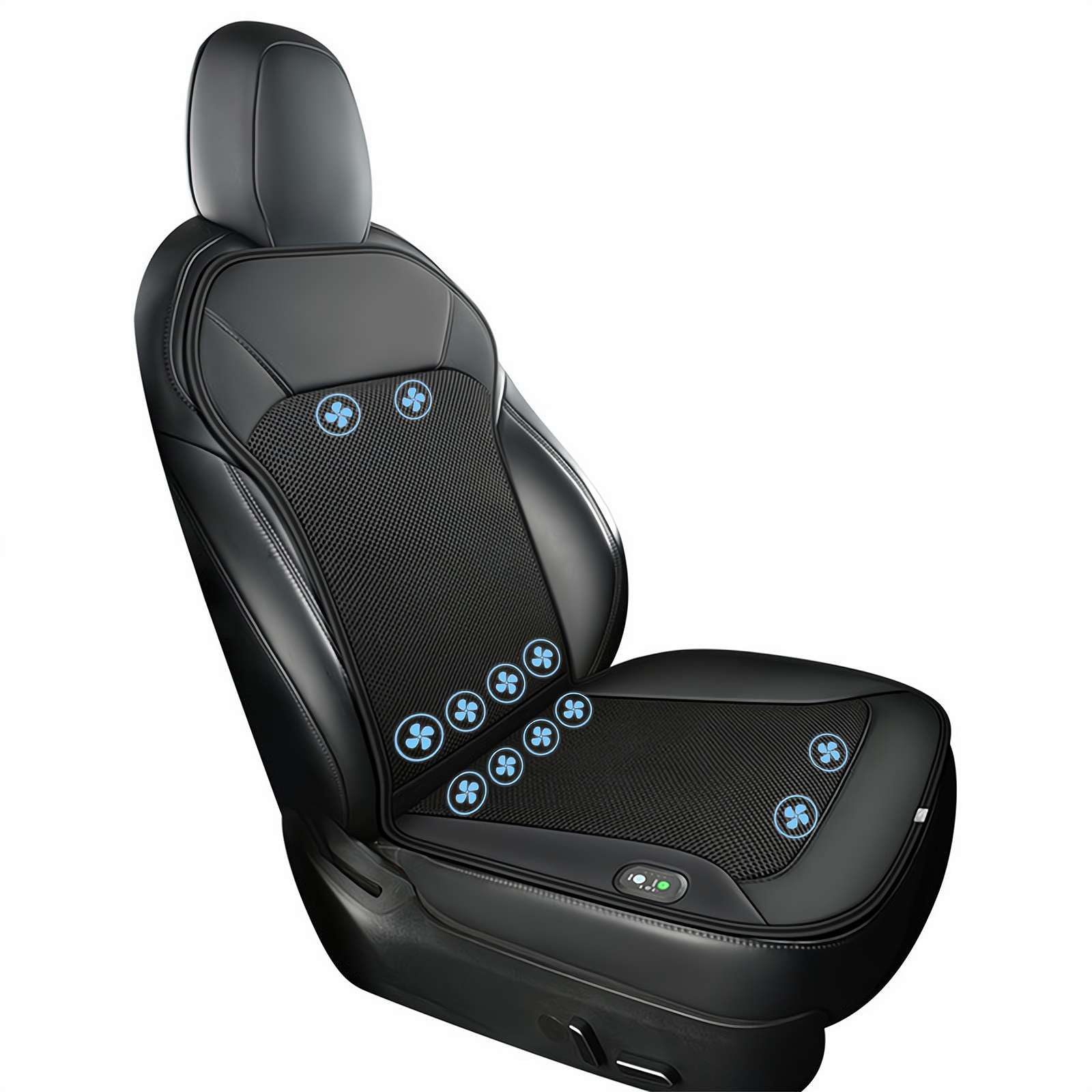 Coussin de siège de voiture ventilé 12V avec 12 ventilateurs pour l'été