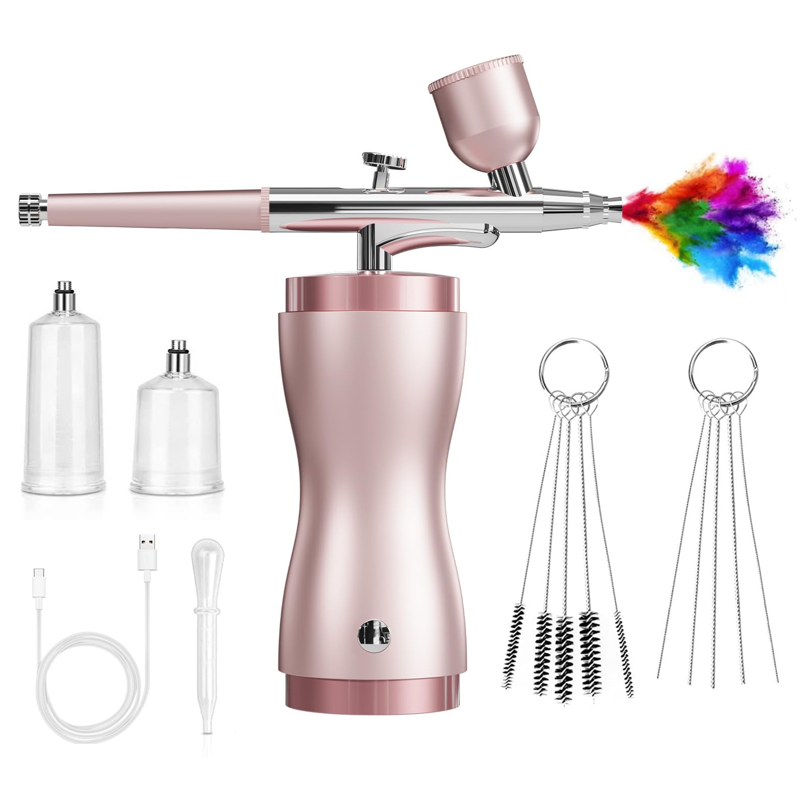 Hsioluted Electric Sprayer with Ergonomic Grip Suitable for Artists Hobbyists Professional Painting Crafting Tasks Airbrushing for Art Projects