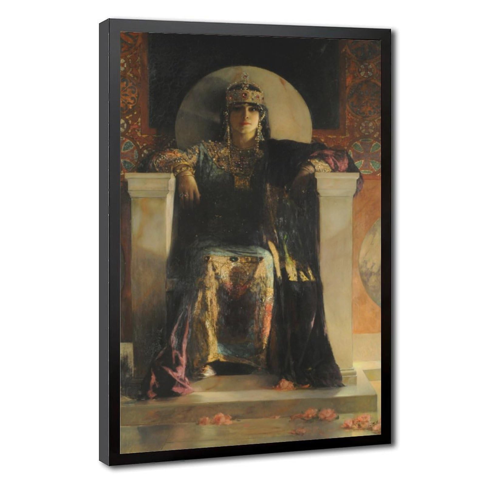 Impression sur toile d'art Empress Theodora 1886 par Benjamin Constant | Cadre de prestige - 8