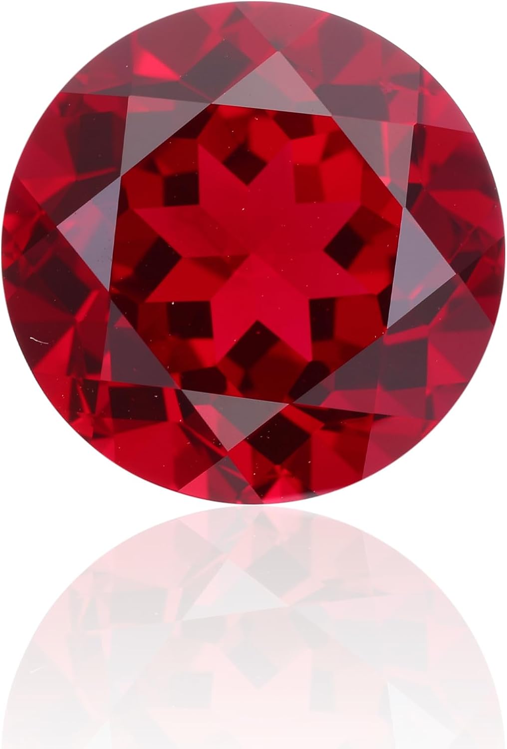 Lab-Grown Ruby, Round Cut Loose Stone, For Jewelry DIY Making, Earrings, Necklaces, Bracelets, Rings