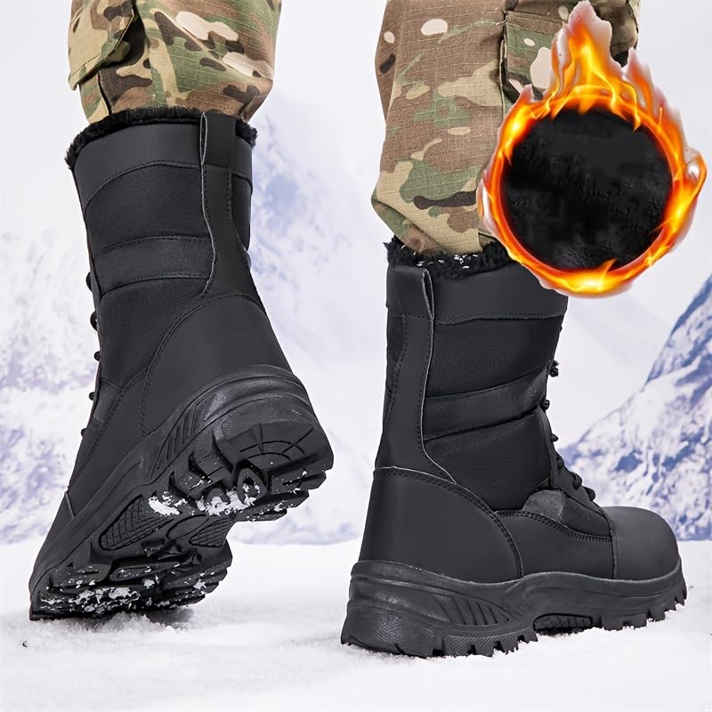 Winter Snow Boots, Men's Hiking Boots, Men's Tactical Boots, Outdoor Insulation Boots, Warm, Non-Slip, Durable3
