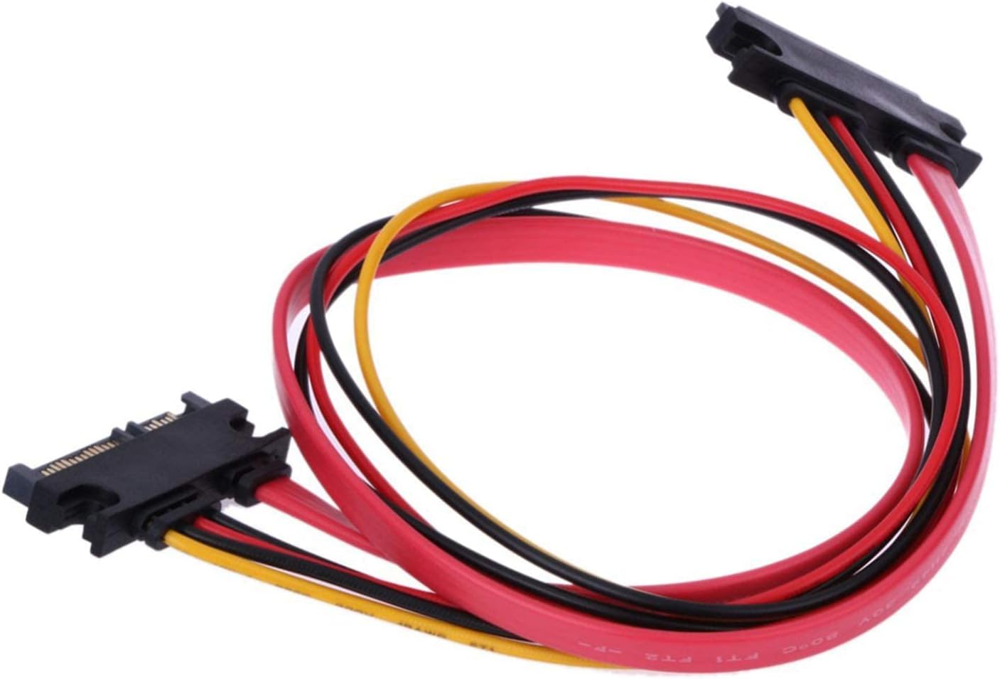 30CM Stecker auf Buchse 7+15 Pin SATA Daten HDD Power Combo Extend Extension Le