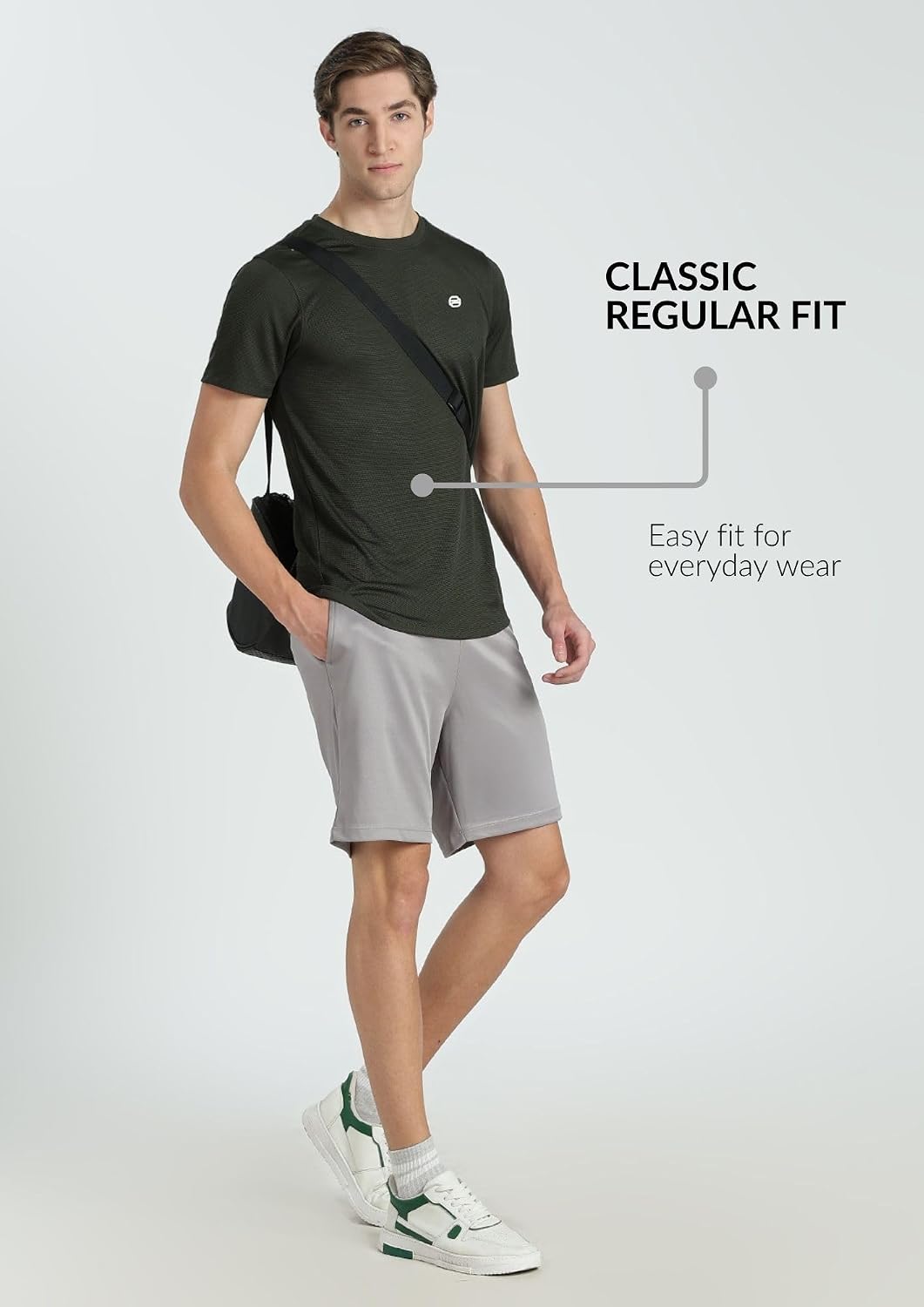 Pump’d Men's Solid Activewear Regular Fit Sports | Activewear | Running | Gym | Plain T-Shirt | Round Neck
