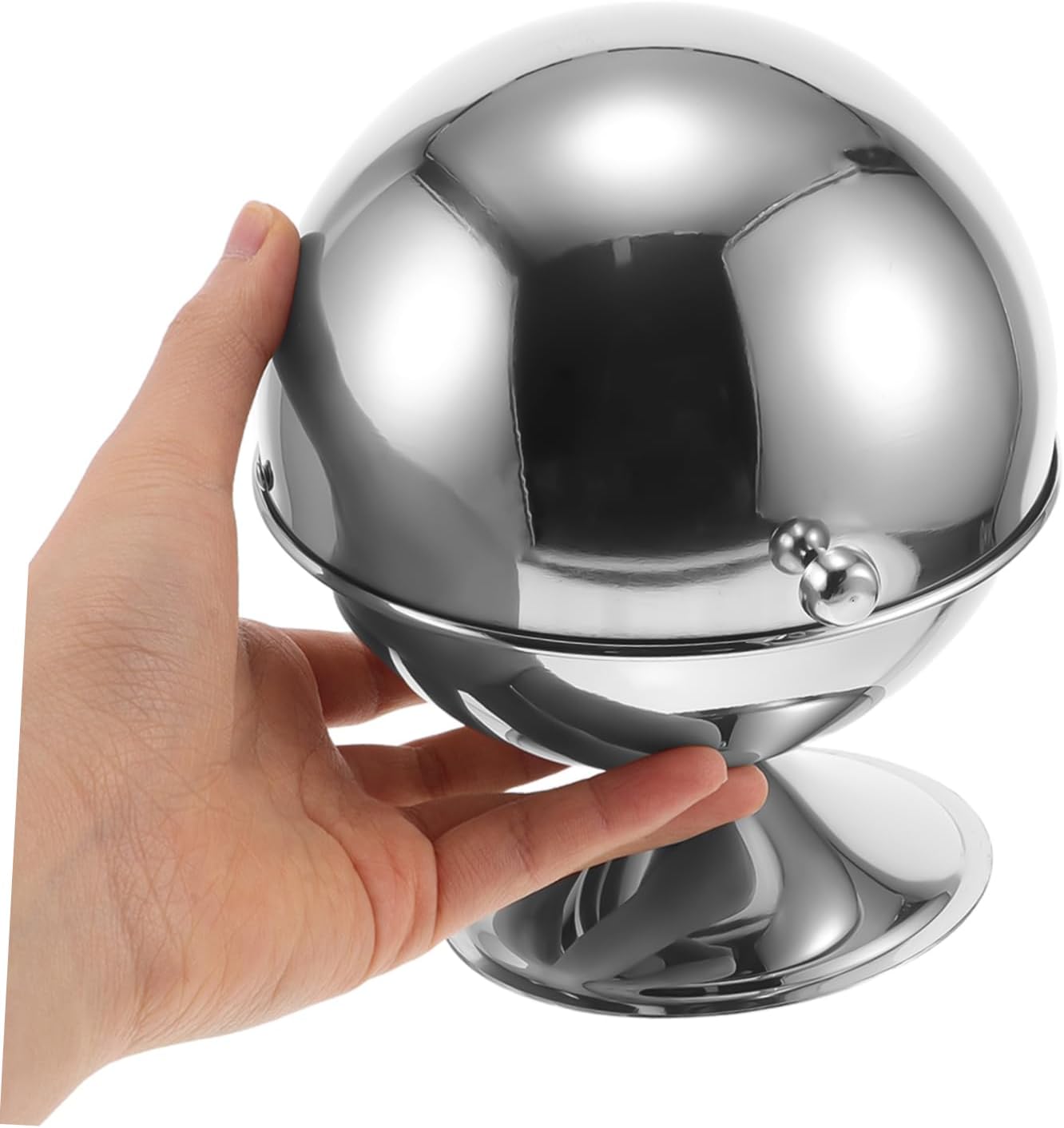 INOOMP Stainless Steel Sugar Bowl Airtight Sugar Jar Lid Spoon Spice Keeper for Restaurant Kitchen Use
