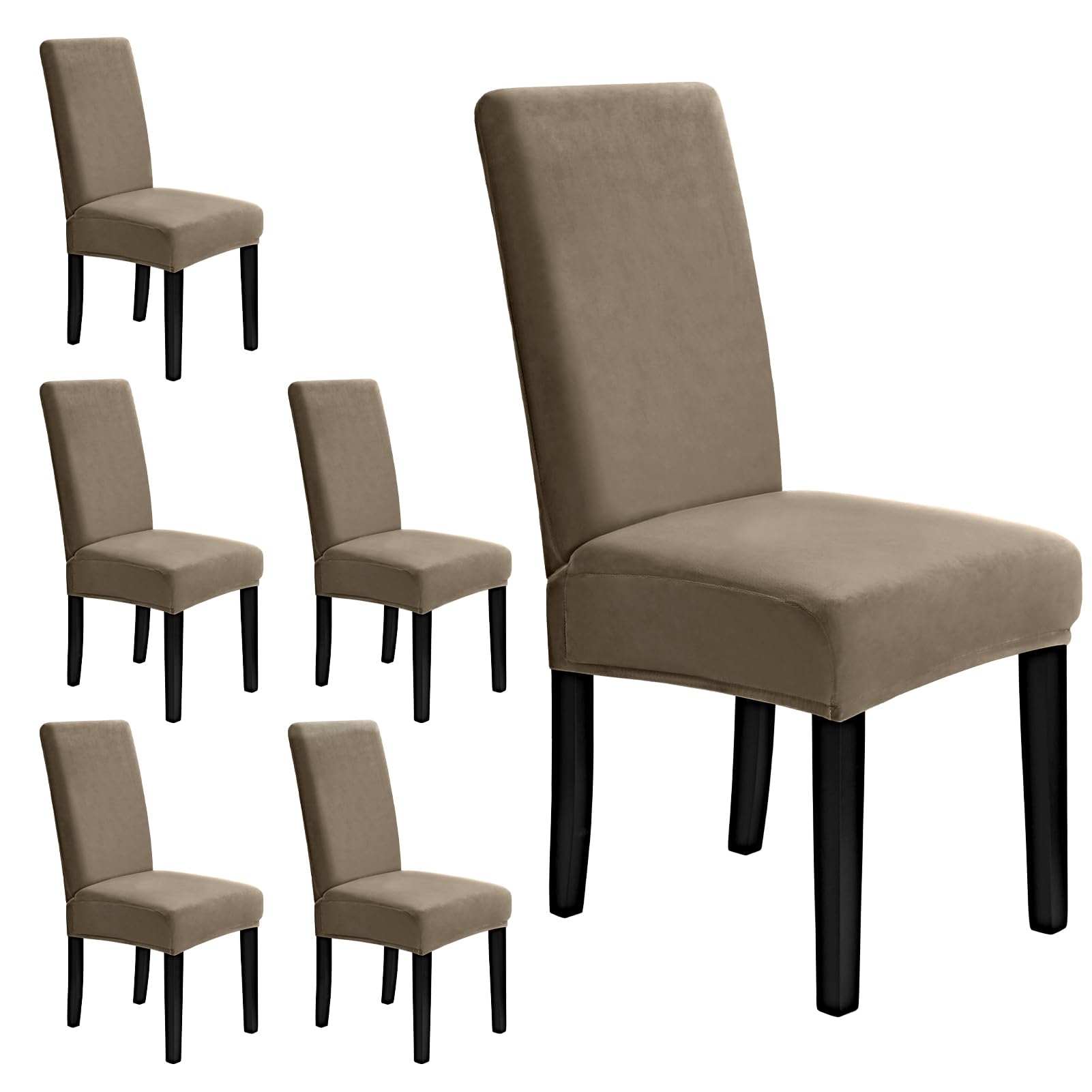 MOSAYT Velvet Stretch Chair Covers