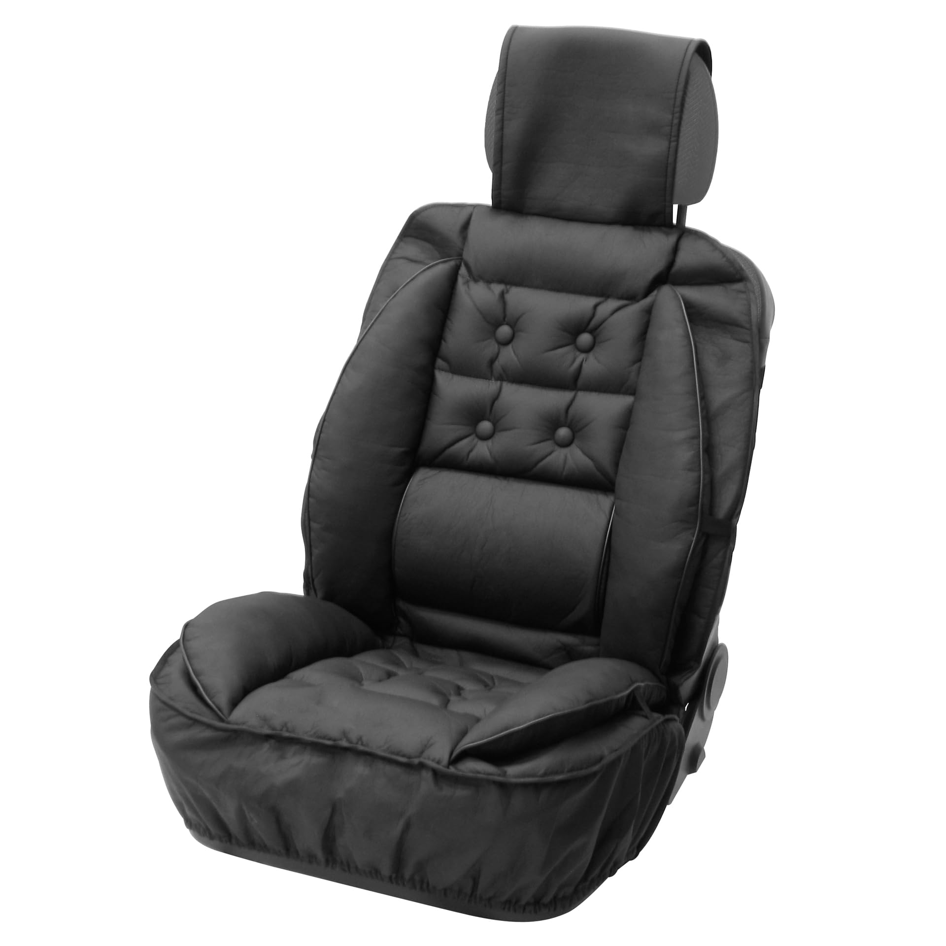 Coussin de Siege avec Appui Dos Noir, Coussin Voiture, Coussin Assise