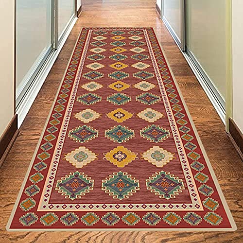 Alfombra de pasillo estrecha y lavable MLLDM con base resistente para cocina 4