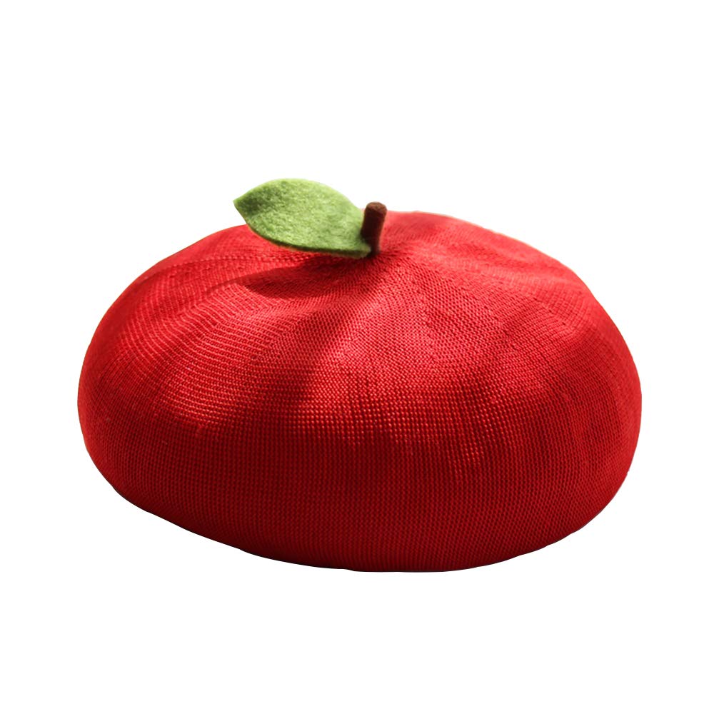 French Beret Hat for Women - Strawberry